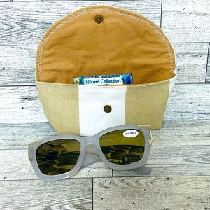 ALDO, sunglasses with handmade glasses bag